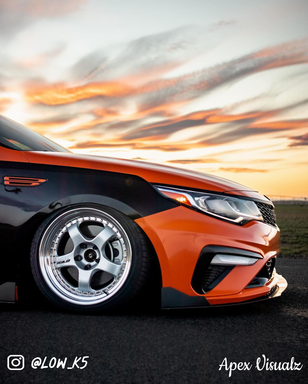 2016-2020 Kia Optima Front Splitter v1