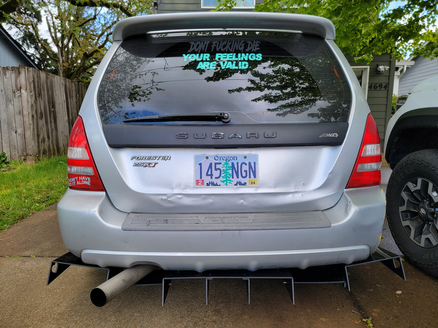 2003-2008 Subaru Forester Rear Diffuser V1