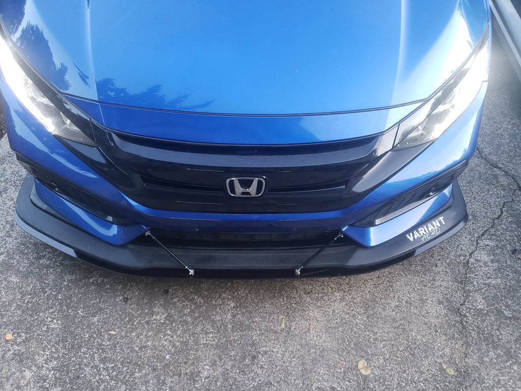 2016 2021 Honda Civic Front Splitter V1 Variantaero