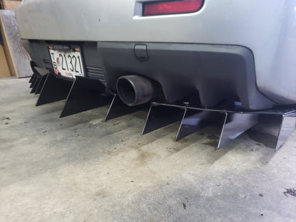 2008+ Mitsubishi Lancer EVO Rear Diffuser V1