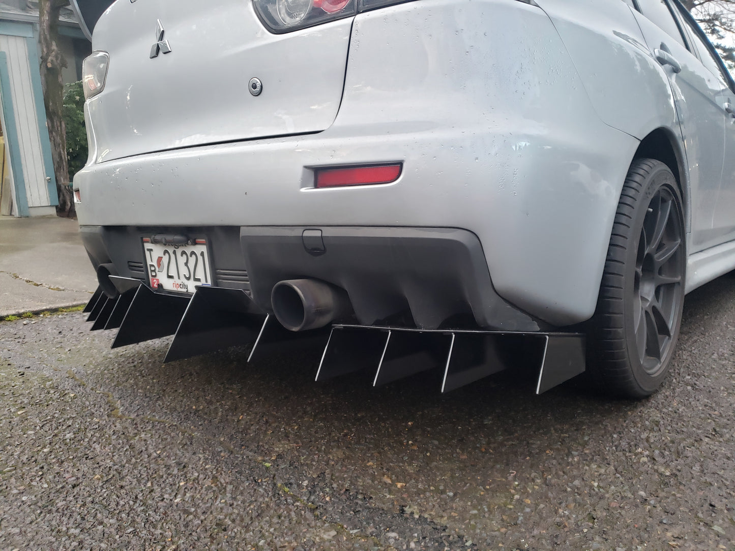 2008+ Mitsubishi Lancer EVO Rear Diffuser V1