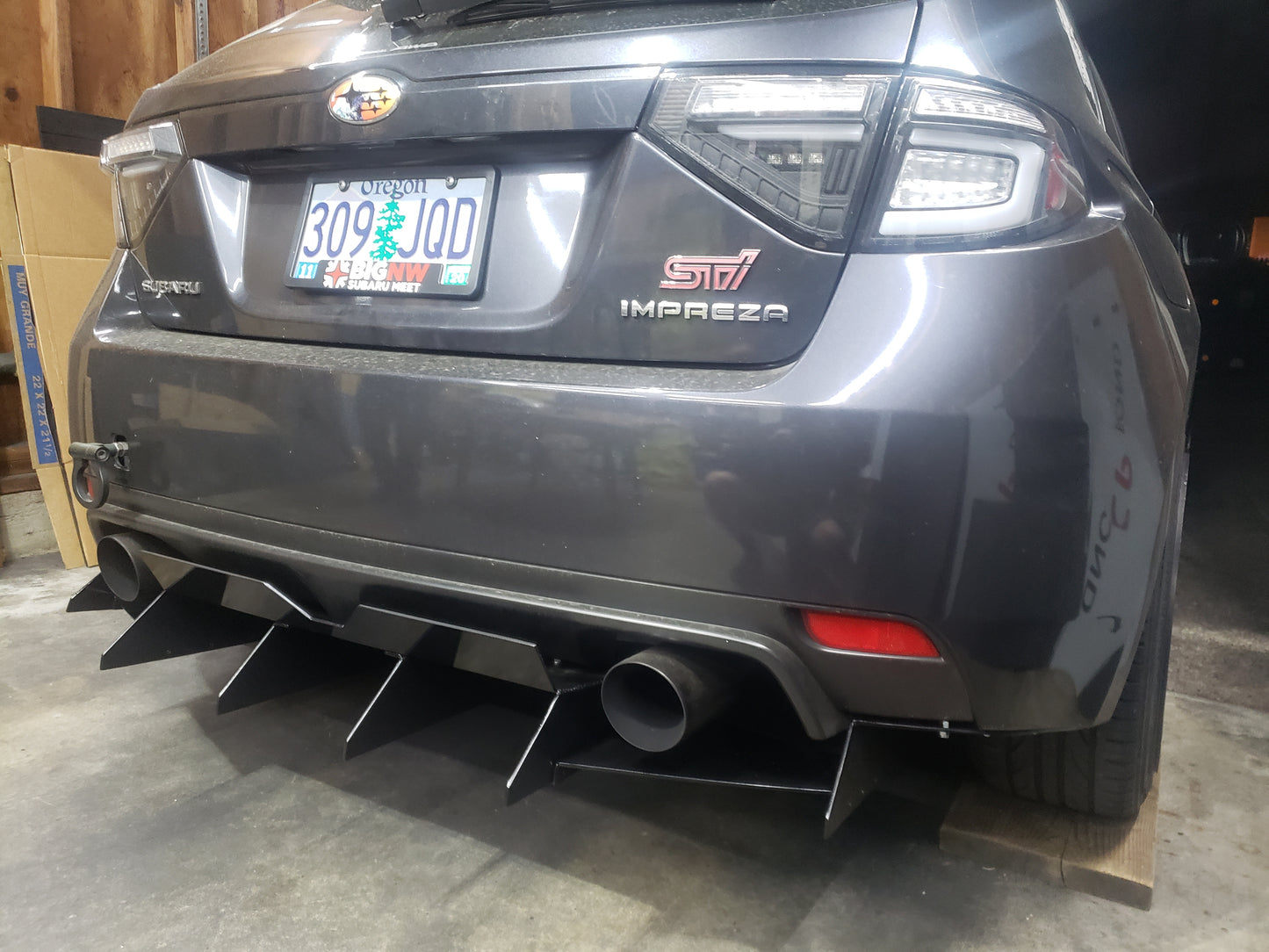 2011-2014 Subaru WRX/STI Rear Diffuser V2 HATCH ONLY