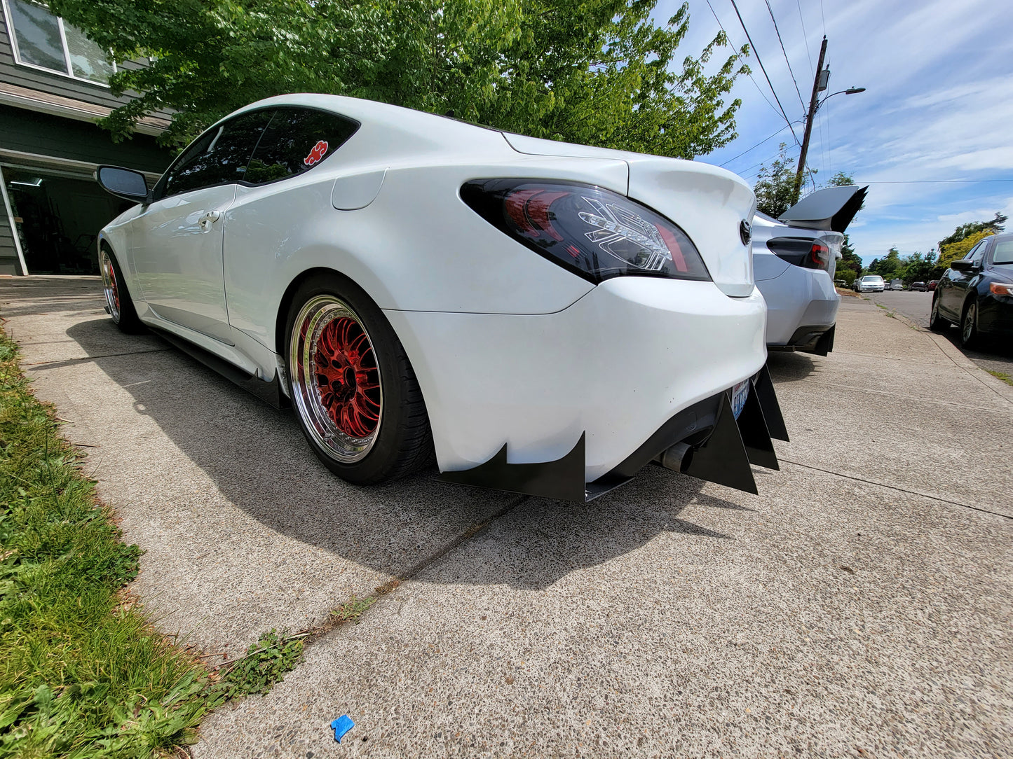 Hyundai Genesis Coupe Sideskirt Extensions V1