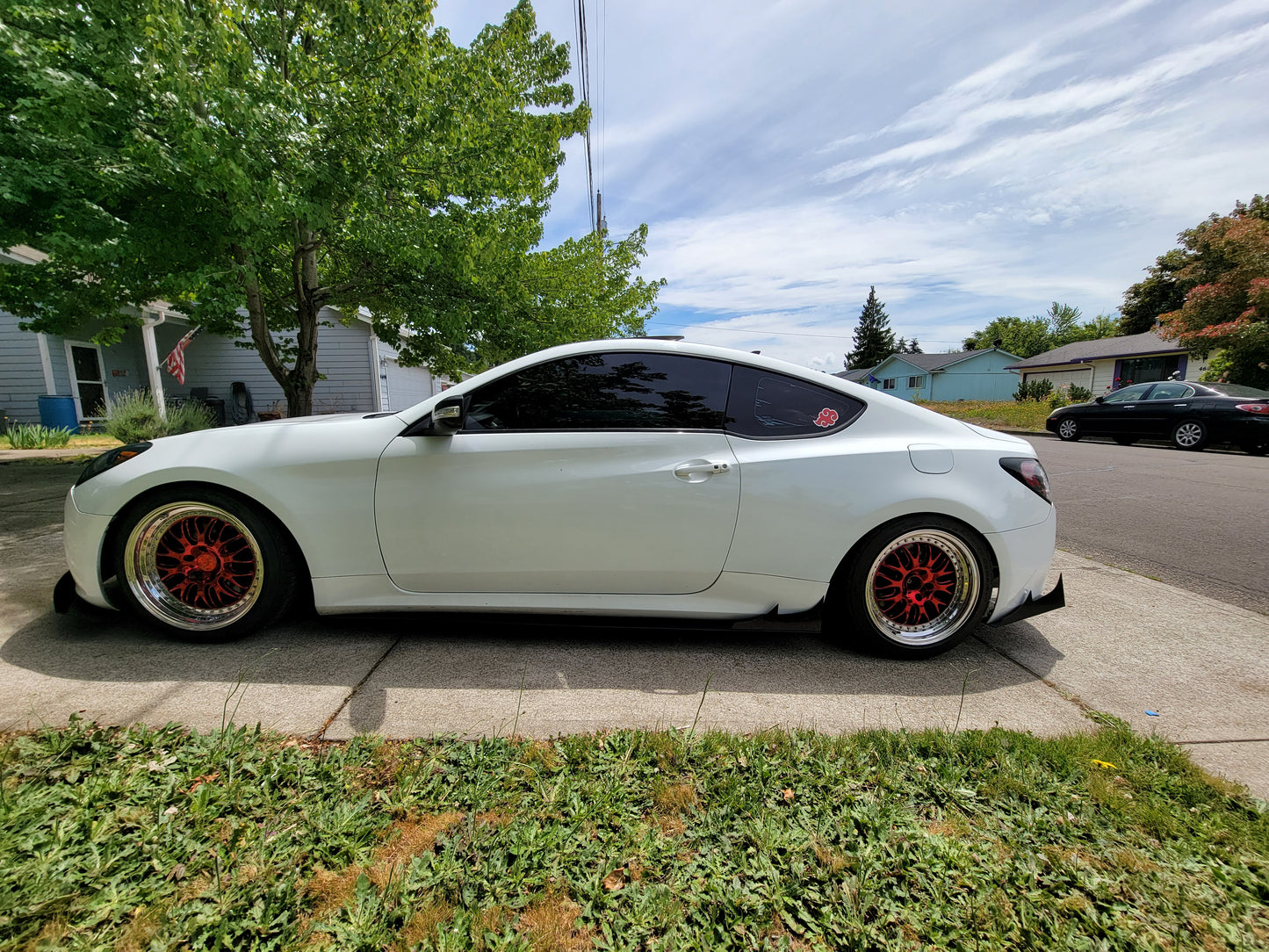 Hyundai Genesis Coupe Sideskirt Extensions V1