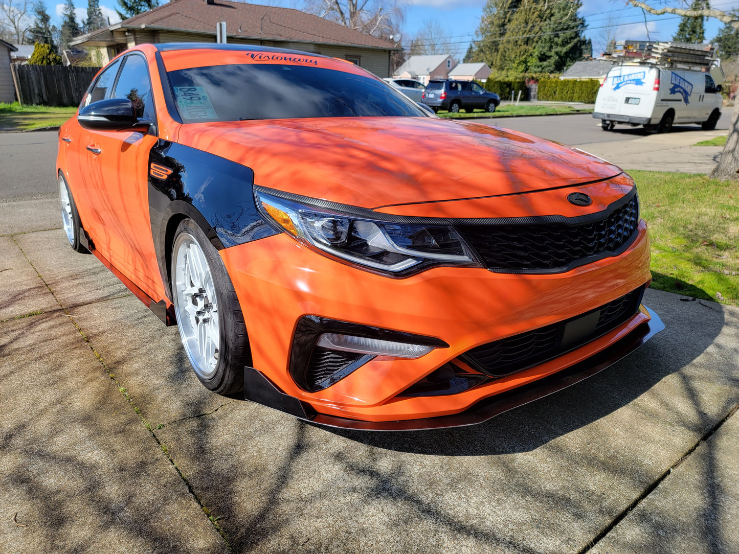 2016-2020 Kia Optima Front Splitter v1