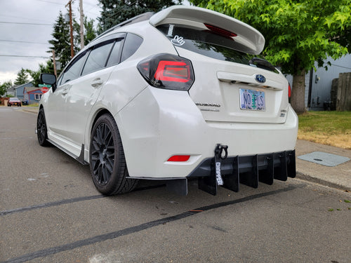 2012-2016 Subaru Impreza Rear Diffuser V1 Hatchback Only