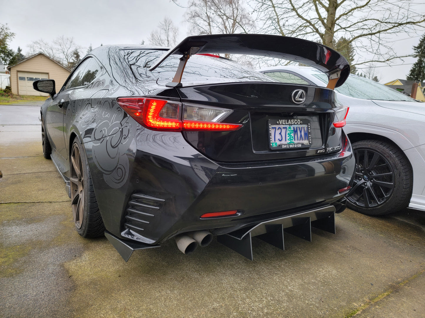 Lexus RC 350 Rear Diffuser V1