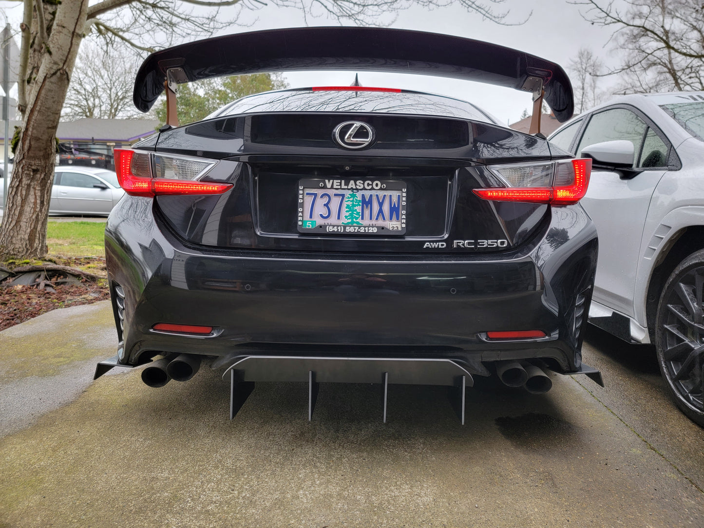 Lexus RC 350 Rear Diffuser V1